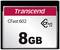 Paměťová karta 'Transcend CFast 602' s kapacitou 8 GB, vhodná pro zařízení podporující CFast 2.0.