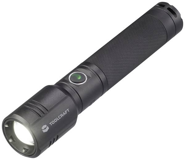 <br>  TOOLCRAFT<br>  <br>  TO-7838454<br>  SMD LED<br>  kapesní svítilna<br>  nastavitelná, s USB rozhraním, s režimem stroboskopu<br>  napájeno akumulátorem<br>  1000 lm<br>  35 h<br>  194 g<br>