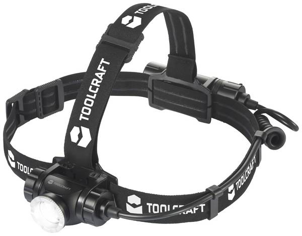 TOOLCRAFT TO-7838472 SMD LED čelovka, napájeno akumulátorem, 1000 lm, 5.5 h, TO-7838472