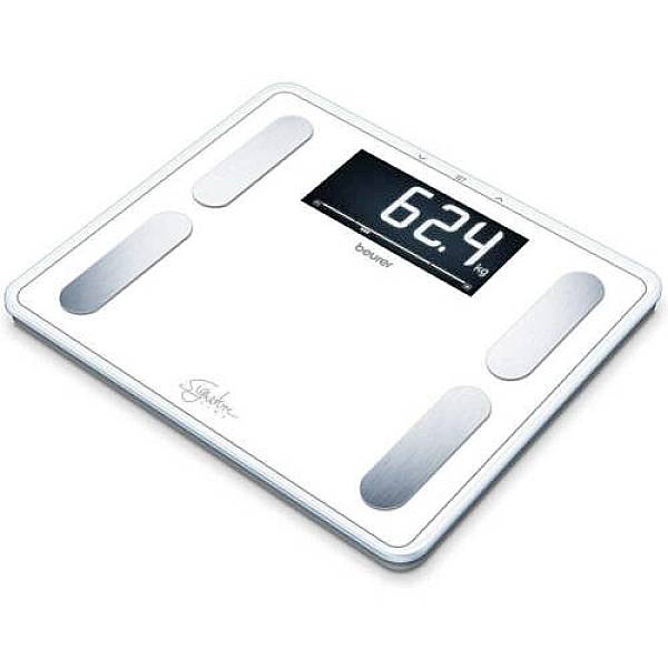 Beurer BF 410 Signature Line, 73573 váha s diagnostikou tělesných parametrů, max. 200 kg, bílá