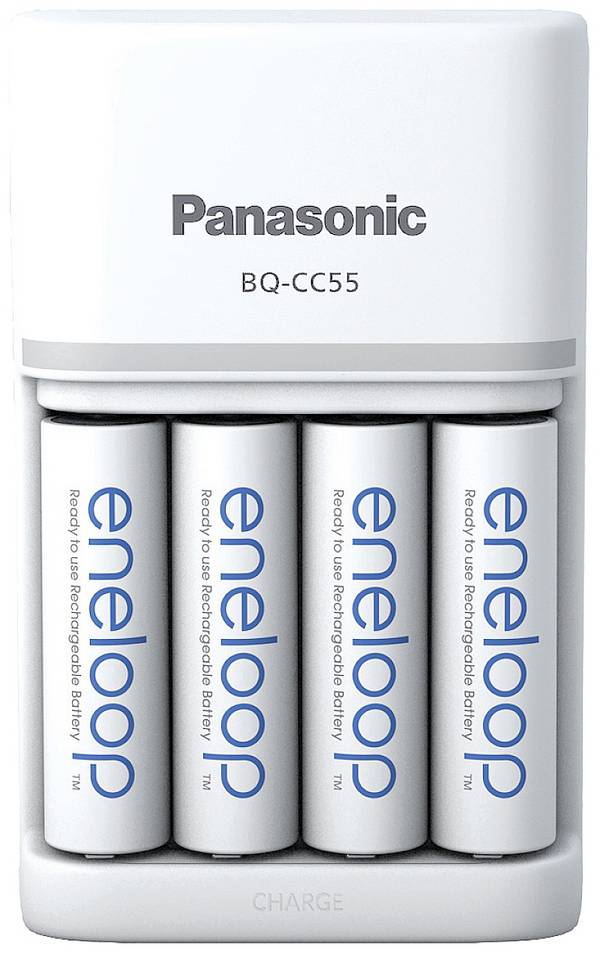 Panasonic Smart & Quick BQ-CC55 +4x eneloop AA nabíječka akumulátorů NiMH AAA, AA