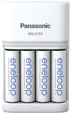 Panasonic Smart & Quick BQ-CC55 +4x eneloop AA nabíječka akumulátorů NiMH AAA, AA