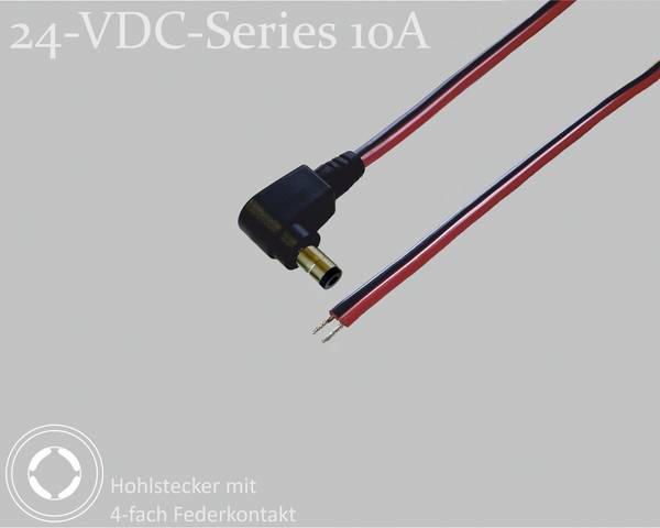 BKL Electronic 075902 DC konektor Dutá DC zástrčka - Pocínovaný 5.5 mm 2.1 mm 1.5 m 1 ks Single