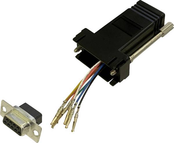 BKL Electronic 10121107 adaptér  D-SUB zásuvka 9pólová - RJ45 zásuvka  1 ks Single
