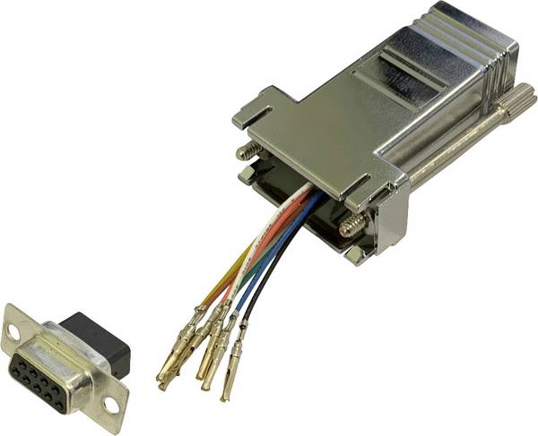 BKL Electronic 10121108 adaptér  D-SUB zásuvka 9pólová - RJ45 zásuvka  1 ks Single