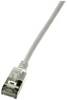 LogiLink CQ9062S RJ45 síťové kabely, propojovací kabely CAT 6A U/FTP 3.00 m šedá extrémně tenký , samozhášecí, flexibilní provedení, fóliové stínění, bez halogenů, s ochranou, krytí TPE 1 ks