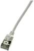 LogiLink CQ9072S RJ45 síťové kabely, propojovací kabely CAT 6A U/FTP 5.00 m šedá extrémně tenký , samozhášecí, flexibilní provedení, fóliové stínění, bez halogenů, s ochranou, krytí TPE 1 ks