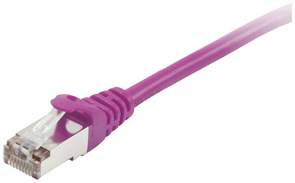 Equip 605554 RJ45 síťové kabely, propojovací kabely CAT 6 S/FTP 5.00 m fialová pozlacené kontakty 1 ks