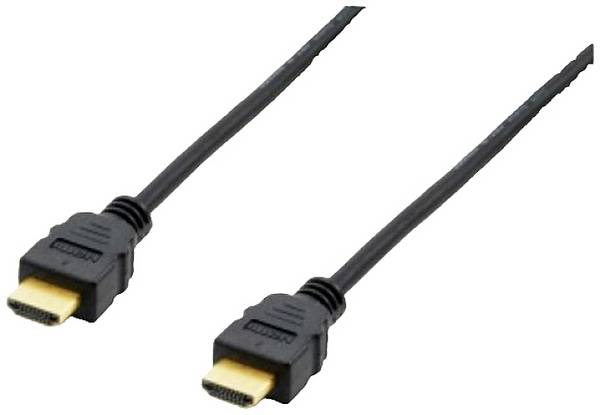 Equip HDMI kabel Zástrčka HDMI-A 3.00 m černá 119351 4K UHD, pozlacené kontakty HDMI kabel