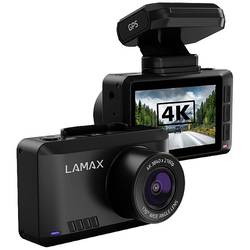 Lamax T10 kamera za čelní sklo s GPS Horizontální zorný úhel=170 ° zobrazení dat ve videu, G-senzor, WDR, záznam smyčky, automatický start, GPS s detekcí radaru, displej, akumulátor, ochrana souborů