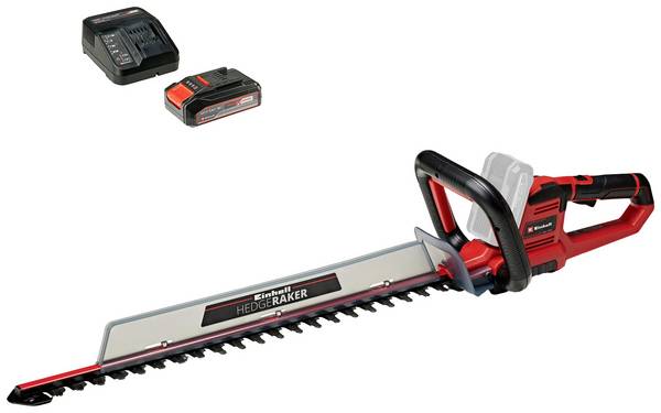 Einhell GE-CH 18/60 Li + 2,5 Ah Starter-Kit akumulátor nůžky na živý plot  vč. nabíječky, + akumulátor  18 V Li-Ion 670 mm