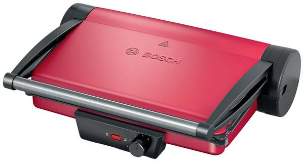 Bosch Haushalt TCG4104 elektrický gril, kontaktní gril, černá, červená