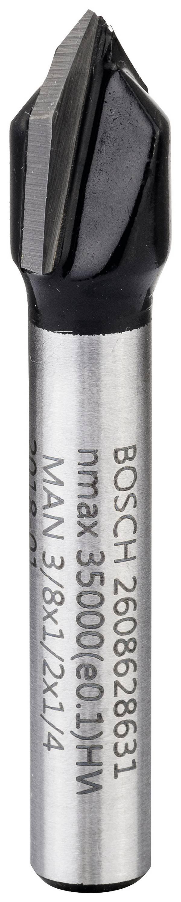 Bosch Accessories 2608628631 drážkovací fréza, karbid wolframu , Délka 45 mm, Vnější Ø 9.5 mm, Pracovní délka 12.40 mm, Ø hřídele 6.35 mm, 1 ks
