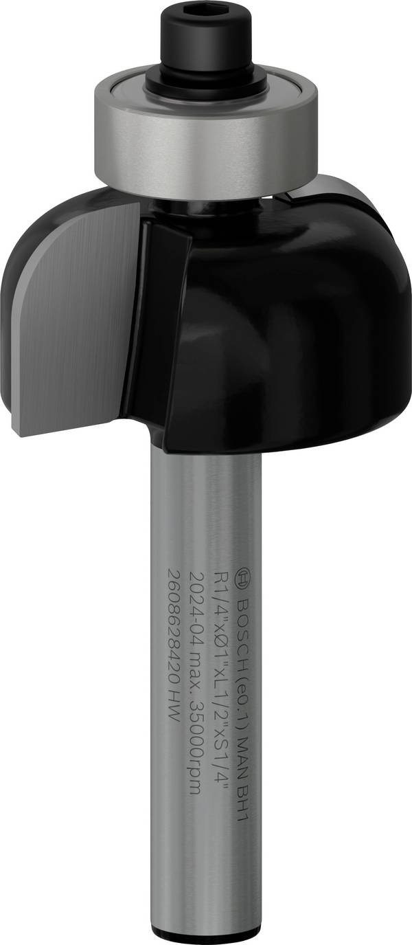 Bosch Accessories 2608628420 dlabací fréza, tvrdokov, Délka 54 mm, Vnější Ø 25.4 mm, Pracovní délka 12.70 mm, Ø hřídele 6.35 mm, 1 ks