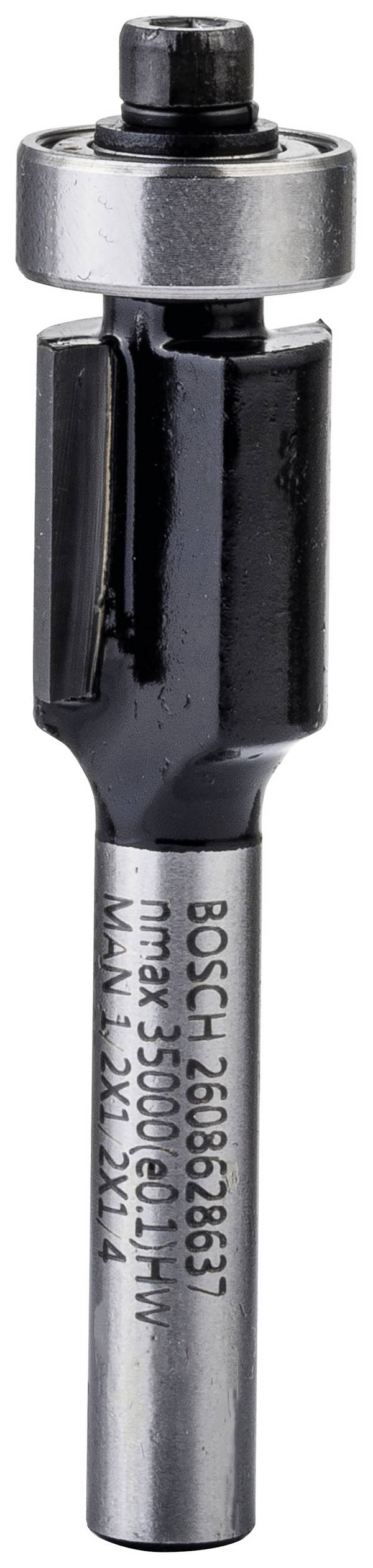 Bosch Accessories 2608628637 zarovnávací fréza, karbid wolframu , Délka 56 mm, Vnější Ø 12.7 mm, Pracovní délka 12.7 mm, Ø hřídele 6.35 mm