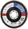 Bosch Accessories 2608603714 X431 vějířovitý brusný kotouč Průměr 115 mm Ø otvoru 22.33 mm Zrnitost 80 ocel 1 ks