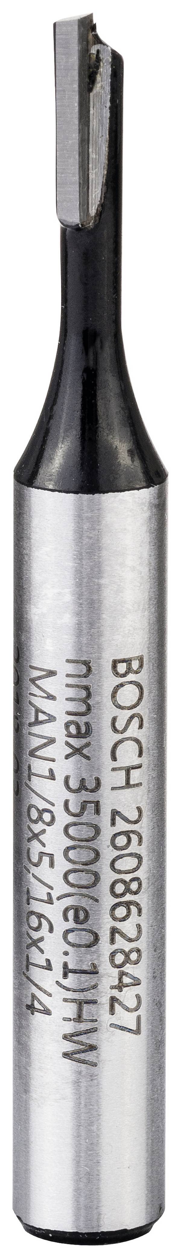 Bosch Accessories 2608628427 drážkovací fréza, tvrdokov, válec, Délka 51 mm, Vnější Ø 3.2 mm, Pracovní délka 7.70 mm, Ø hřídele 6.35 mm, 1 ks