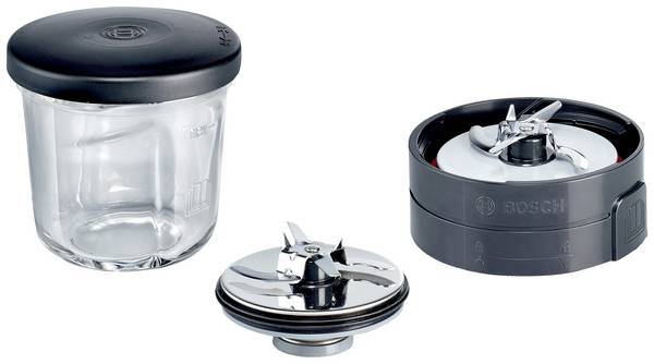 Bosch Haushalt MUZ45XCG1 struhadlo  transparentní, černá
