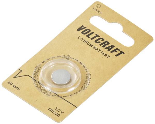 VOLTCRAFT knoflíkový článek CR 1220 3 V 1 ks 40 mAh lithiová LM1220