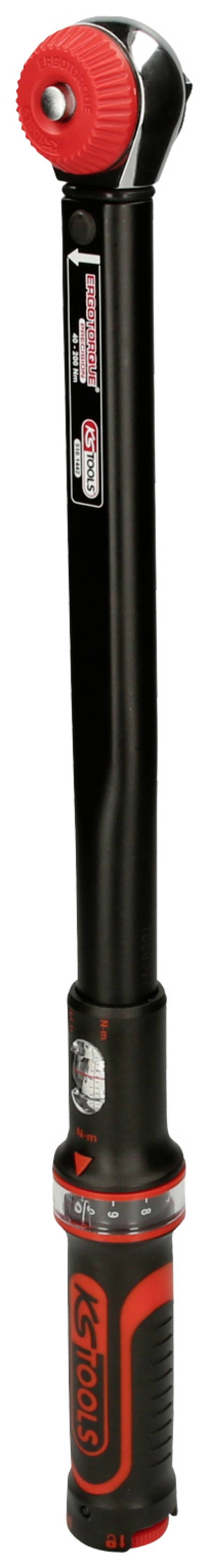 KS Tools 5161442, ERGOTORQUE®precision, momentový klíč, s ráčnou, 1/2" (12,5 mm), 40 - 200 Nm