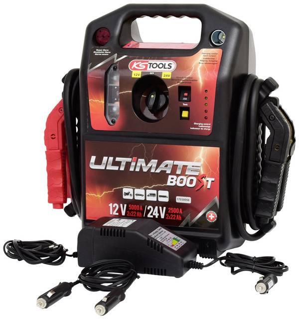 KS Tools systém pro rychlé startování auta 5501820, 550.1820, max. startovací proud 1700 A, max. startovací proud Pomocný stratovací proud (24 V)=2500 A