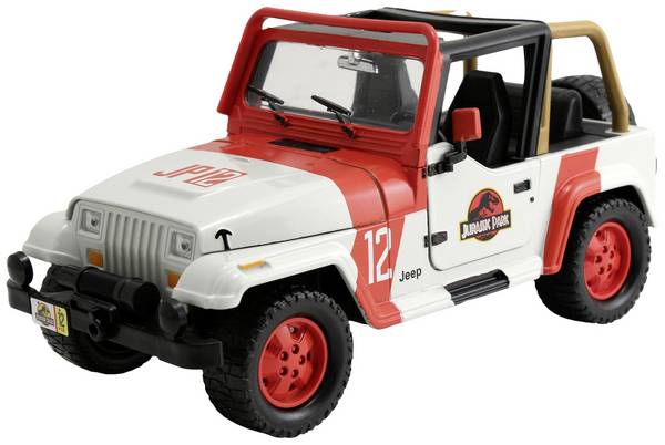 JADA TOYS Jurassic Park 1992 Jeep Wrangler 1:24 model auta