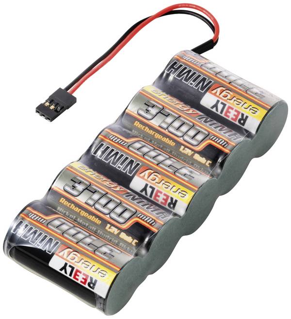 Reely  akupack NiMH (modelářství)  6 V  3700 mAh  Počet článků: 5    Sub-C  Side by Side  JR