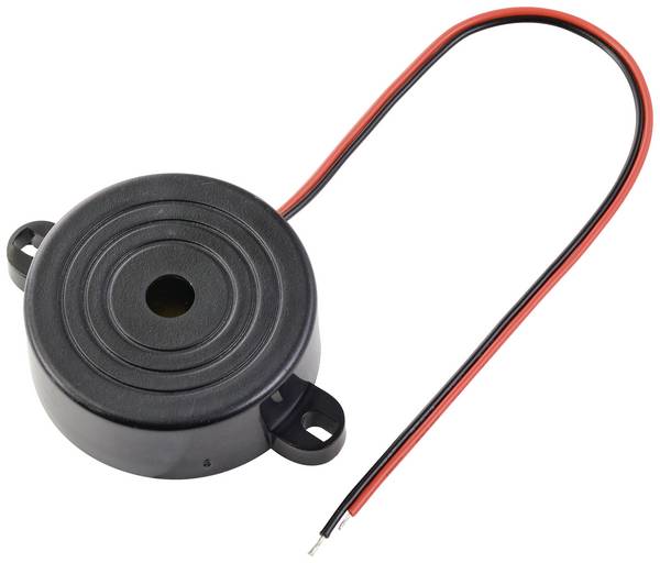 TRU COMPONENTS TC-10475828 piezo bzučák Hlučnost: 100 dB  Napětí: 12 V/DC nepřerušovaný tón 1 ks