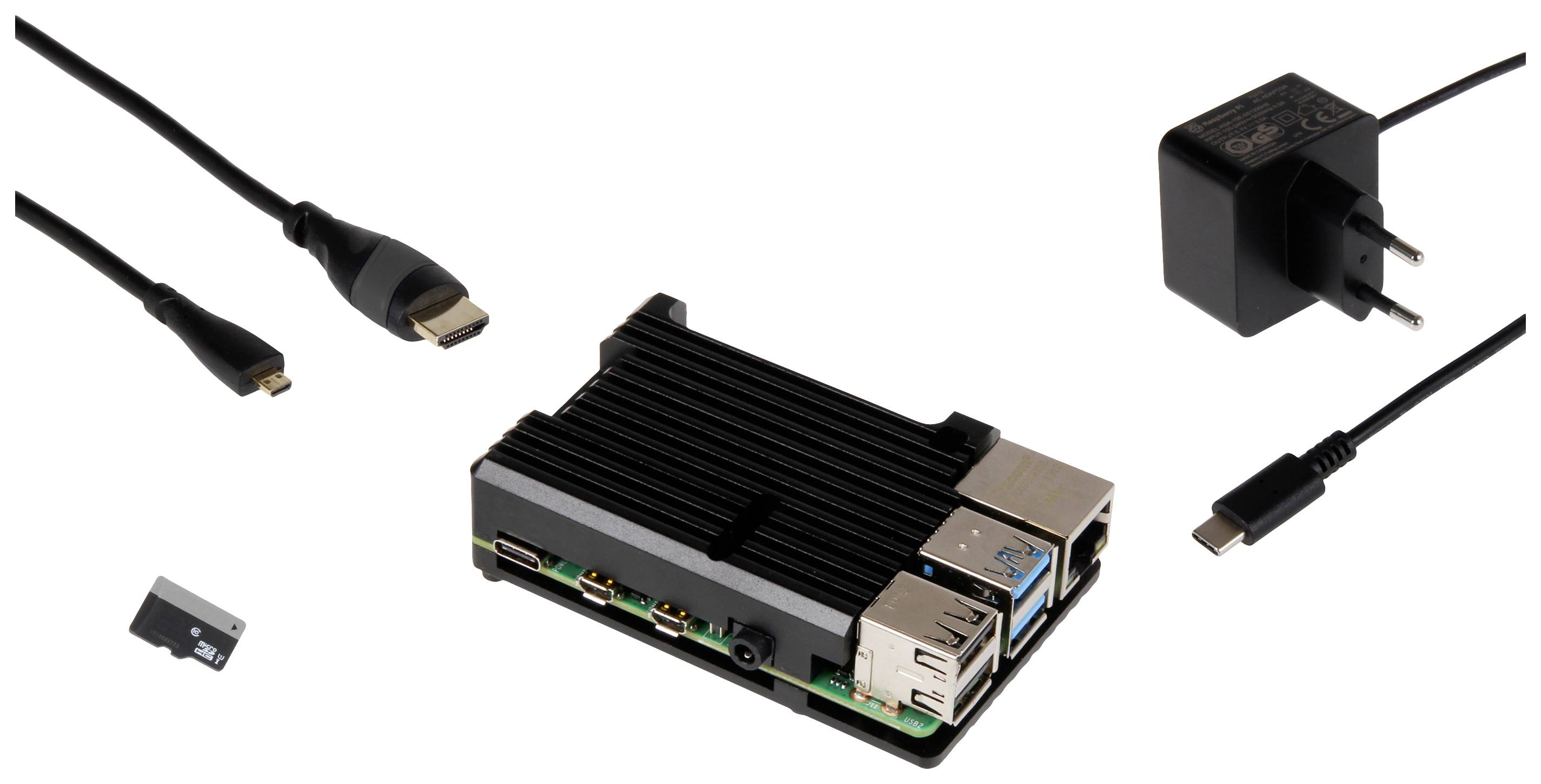 Raspberry Pi® CR-PI-SET006 Raspberry Pi® 4 B  4 GB 4 x 1.5 GHz vč. napájecího zdroje, vč. Noobs OS, vč. HDMI™ kabelu, vč