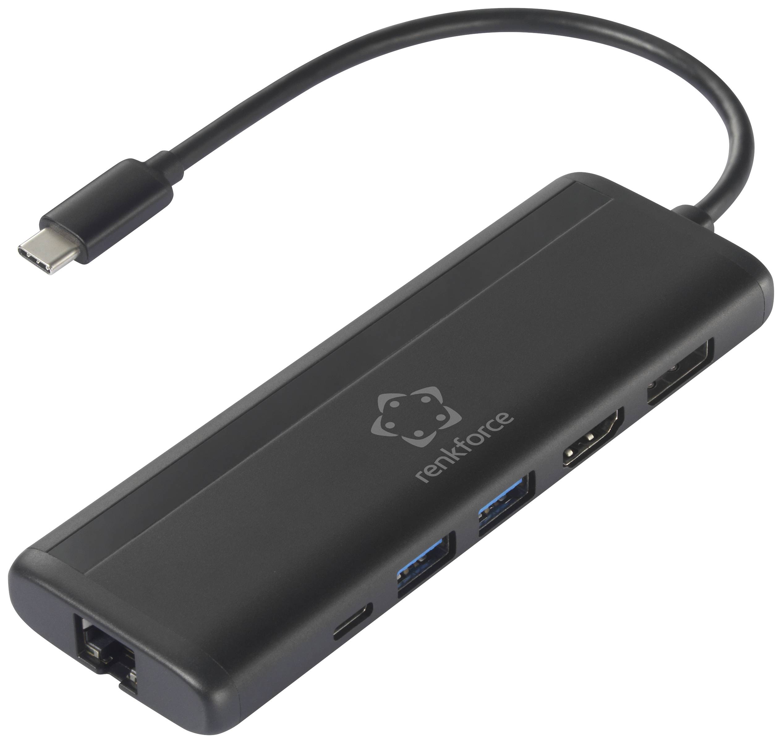 Renkforce USB-C® dokovací stanice  RF-DKS-800 8-in-1  Vhodné pro značky (dokovací stanice pro notebook): univerzální  na