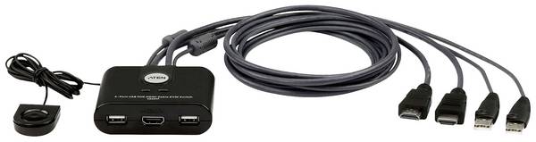 ATEN CS22HF  HDMI přepínač HDMI klávesnice 1920 x 1080 Pixel