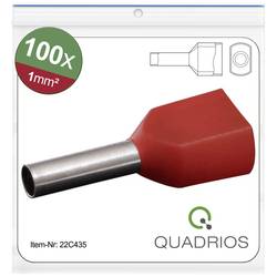 Quadrios 22C435 dutinka 1 mm² částečná izolace červená 1 sada
