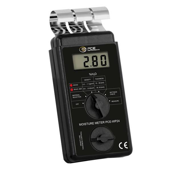 PCE Instruments PCE-WP24 měřič vlhkosti;, 0 do 10 % vol, dřevo 4 do 60 % vol, do tvrdého dřeva