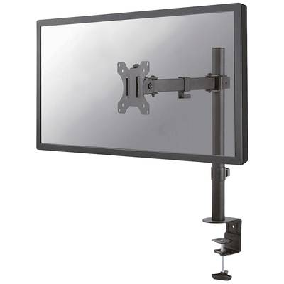 Rameno monitoru upevněné na stole drží obrazovku. Rameno je nastavitelné a umožňuje flexibilní umístění monitoru.