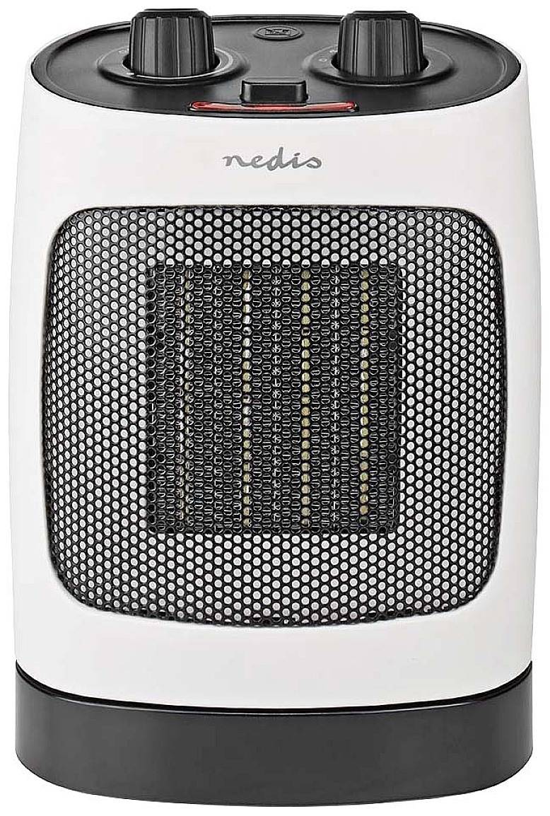 Nedis HTFA19WT keramický topný ventilátor HTFA19WT 20 m² bílá, šedá