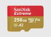 SanDisk Extreme paměťová karta microSDXC 256 GB Class 10, UHS-I, v30 Video Speed Class nárazuvzdorné, vodotěsné