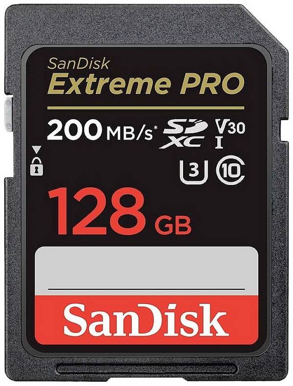 SanDisk Extreme PRO paměťová karta SDXC  128 GB Class 10 UHS-I nárazuvzdorné, vodotěsné