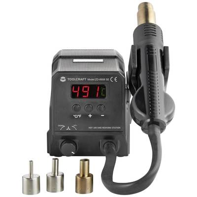 TOOLCRAFT ZD-8908 horkovzdušná pájecí stanice, digitální, 300 W, 100 - 500 °C, TO-7863105-0