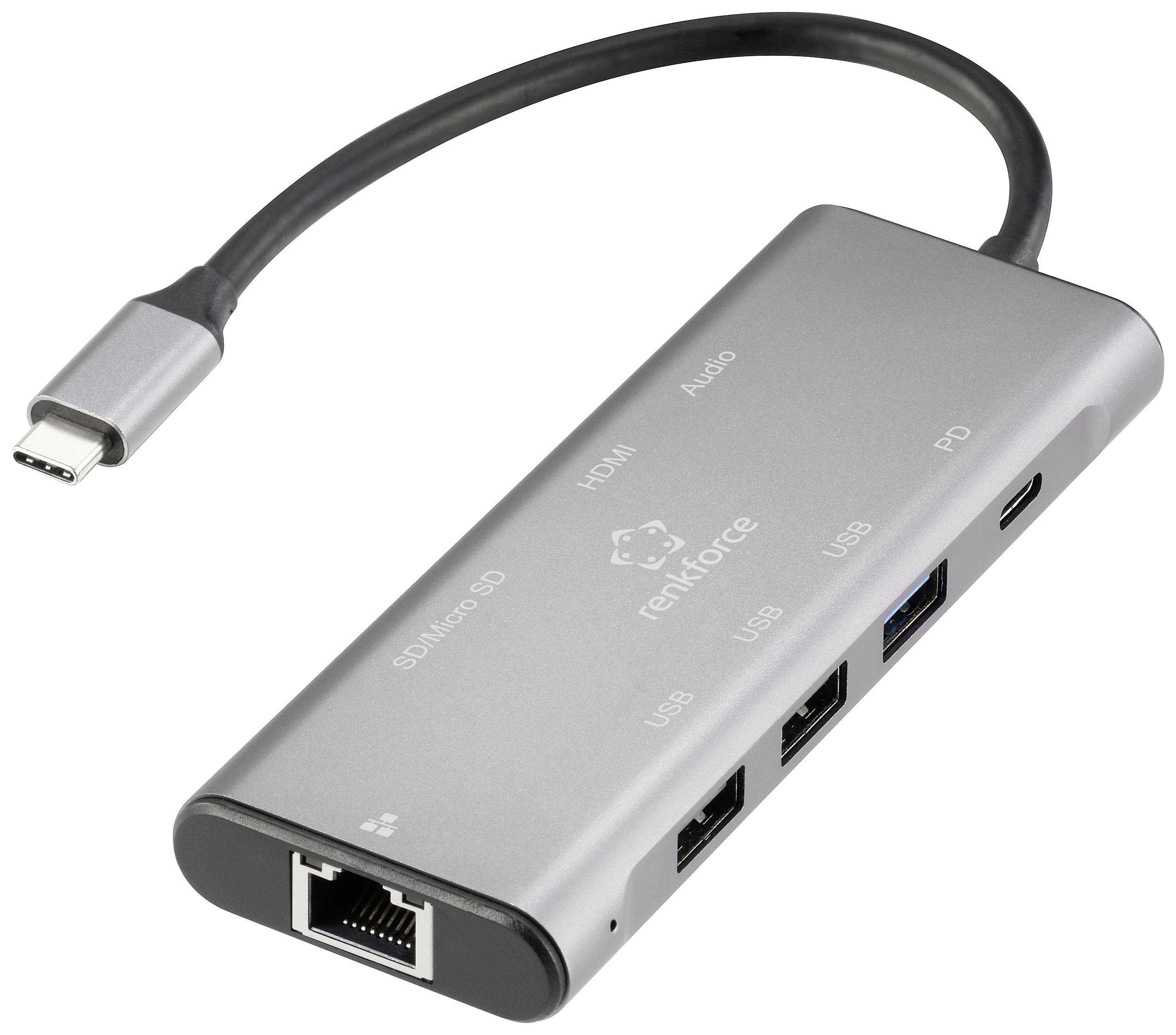 Renkforce USB-C® dokovací stanice  RF-DKS-901 Vhodné pro značky (dokovací stanice pro notebook): univerzální  napájení U