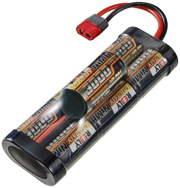 Reely  akupack NiMH (modelářství)  8.4 V  3000 mAh  Počet článků: 7    Sub-C  Hump  T zástrčka
