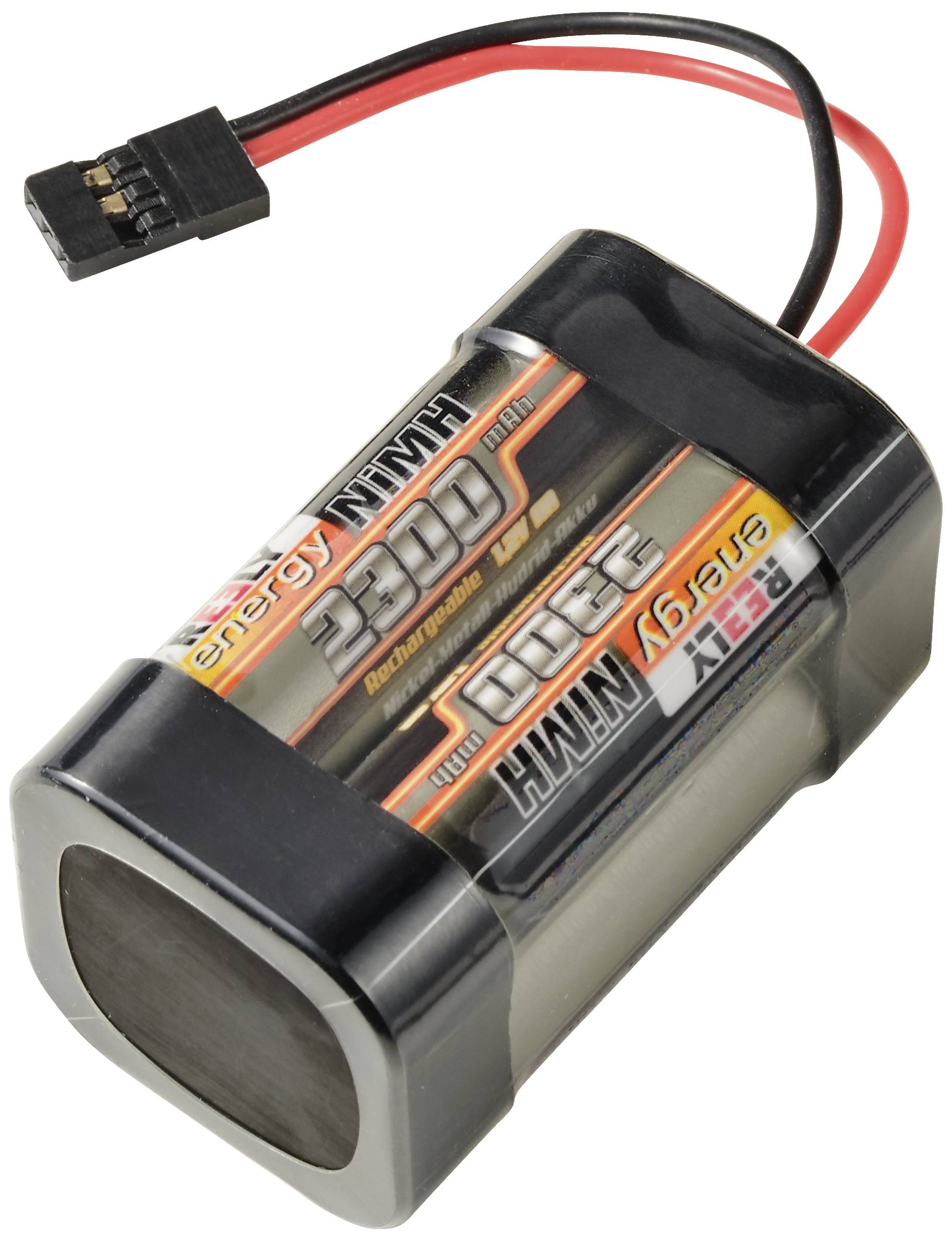 Dobíjecí NiMH akumulátorový pack o napětí 7,2 V a kapacitě 3300 mAh, vhodný pro RC vozidla a další elektronická zařízení.