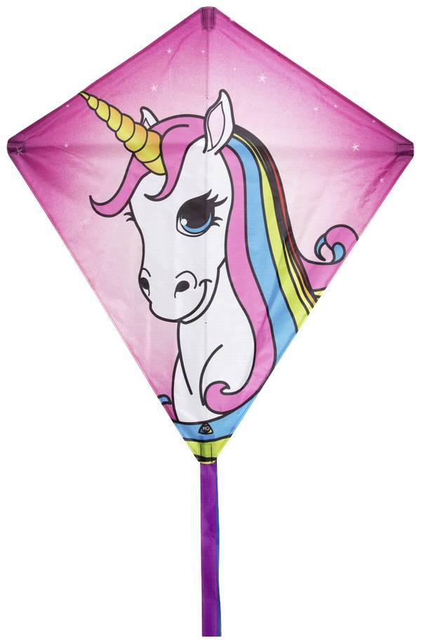 HQ jednošňůrový drak Eddy Unicorn Rozpětí 680 mm Vhodnost pro sílu větru 2 - 5 bft
