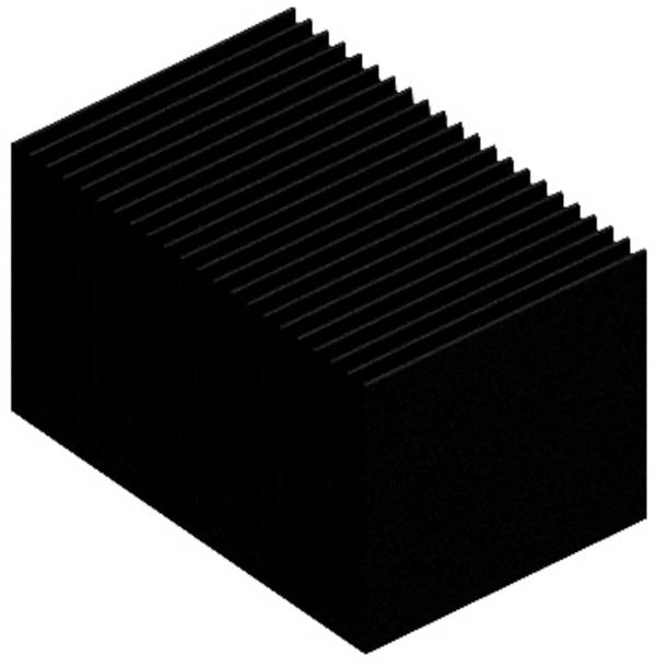 Fischer Elektronik 10133681 SK 628 75 SA lisovaný chladič 4.5 K/W (d x š x v) 75 x 75 x 45 mm