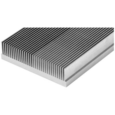 Hliníkový chladič s rovnoběžnými lamelami pro odvod tepla.