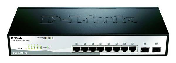 D-Link DGS-1210-10/E DGS-1210-10/E síťový switch 8 + 2 porty 20 GBit/s
