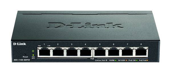 D-Link DGS-1100-08PV2/E DGS-1100-08PV2/E síťový switch RJ45 8 portů 16 GBit/s funkce PoE