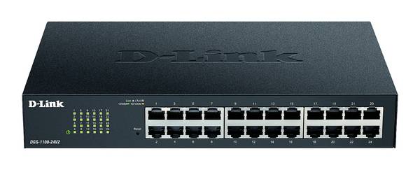 D-Link DGS-1100-24V2/E DGS-1100-24V2/E síťový switch RJ45 24 portů 48 Gbit/s