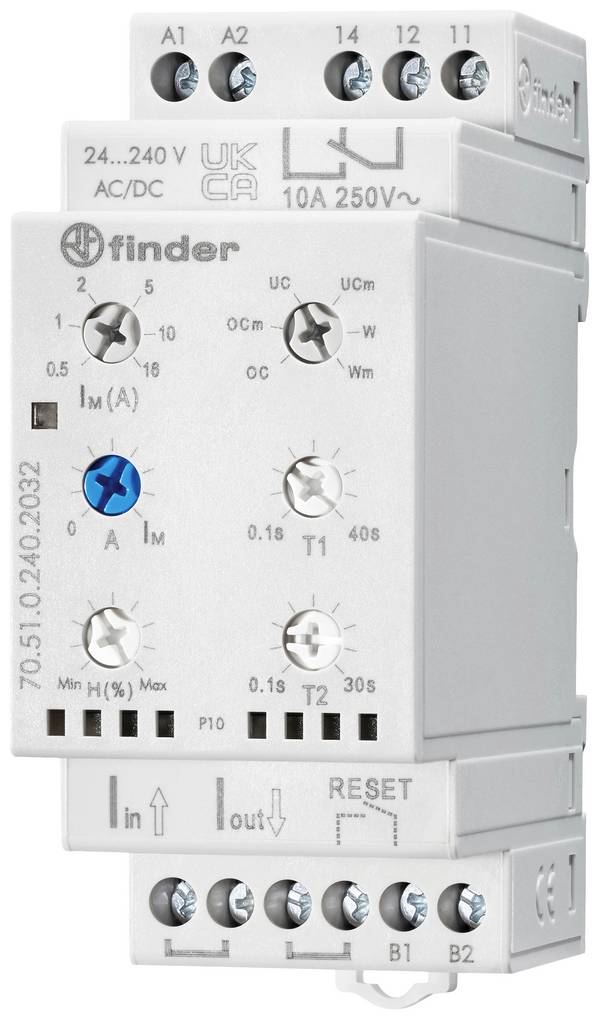 monitorovací relé 24, 24 - 240, 240 V/DC, V/AC 1 přepínací kontakt Finder 70.51.0.240.2032  1 ks