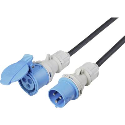 Sygonix SY-5244052 napájecí prodlužovací kabel, 16 A, černá, 10 m, odolné vůči povětrnostním vlivům, vhodné pro venkovní