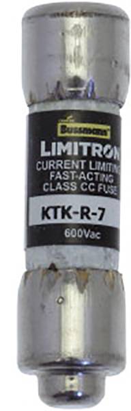 Pojistka typu 'Littelfuse Limitron KTK-R-7' s hodnotou 600Vac.